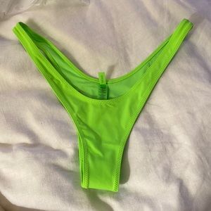 Neon green skims bikini bottoms